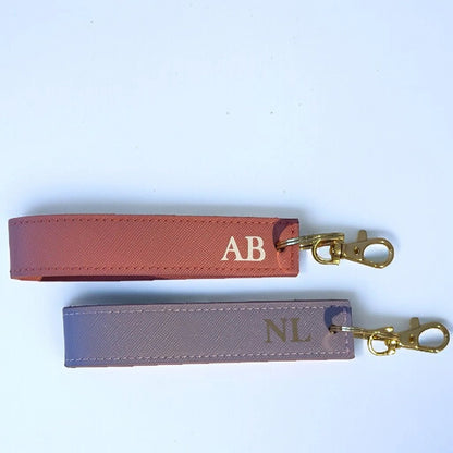 Personalised Wristlet Keyring With Custom Initials - SeriouslyPersonal