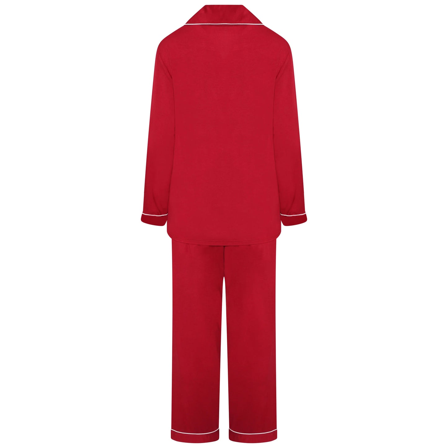 Bamboo Long Pyjama Set - Red