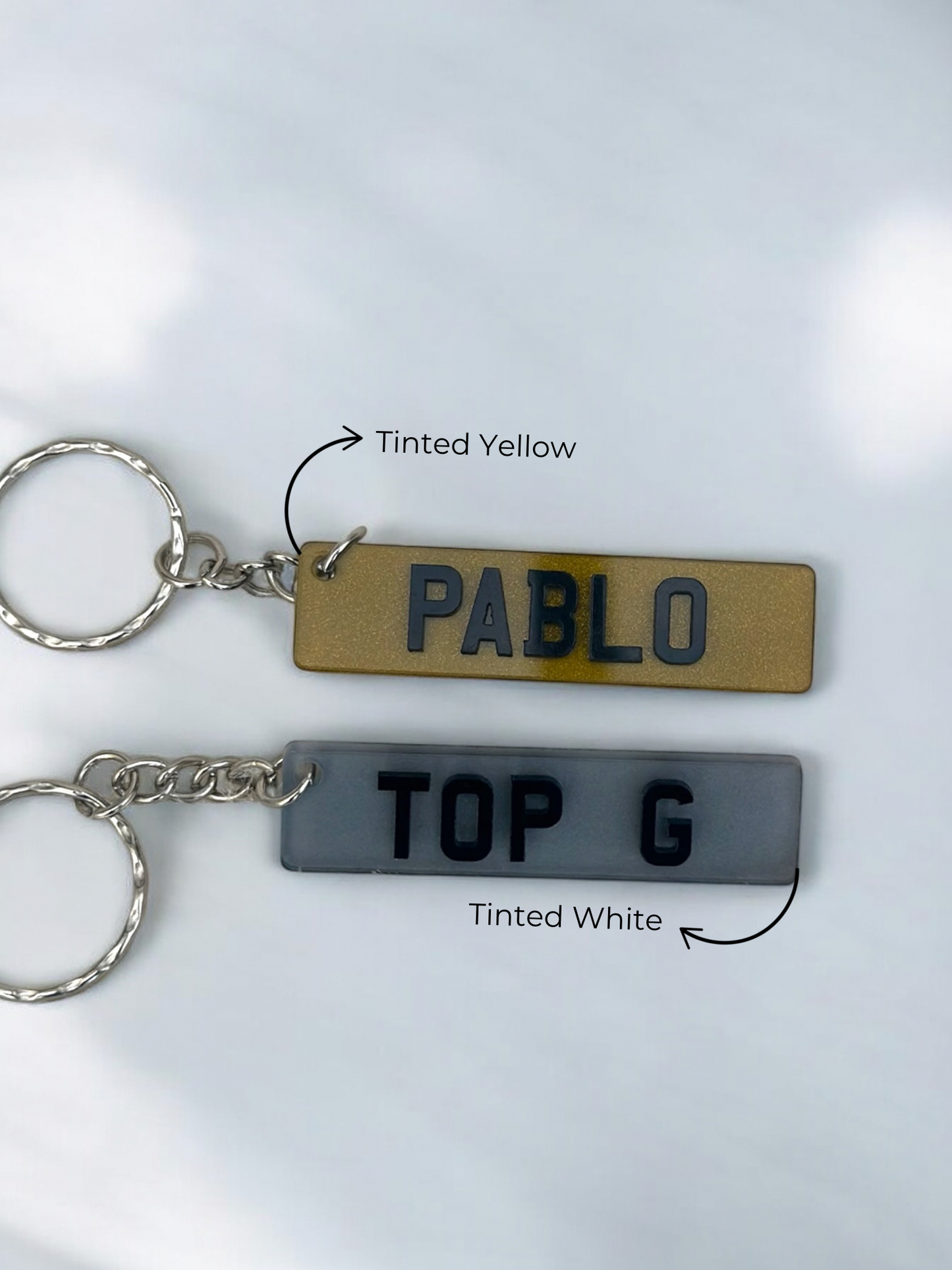 Personalised 4D Number Plate Keyring | Custom Car Registration Plate | Car Accessories | Perfect Gift for Him & Her