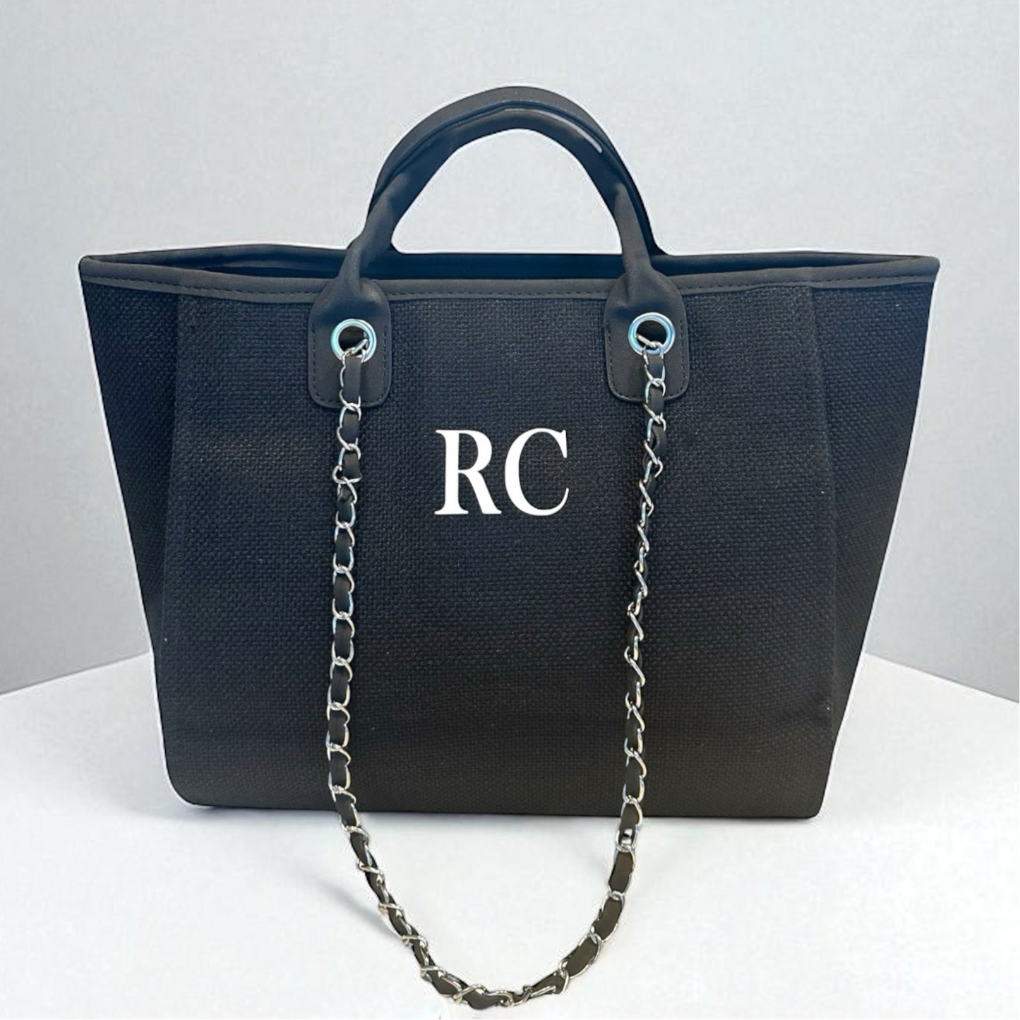 Personalised Medium Totebag Handbag With Initials