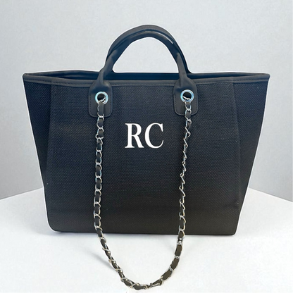 Personalised Medium Totebag Handbag With Initials