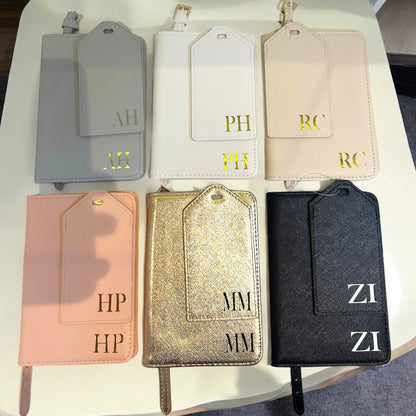 Personalised Passport Holder With Luggage Tag