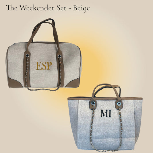 The Weekender Set - Beige