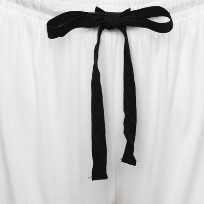 Bamboo Long Pyjama Set - White