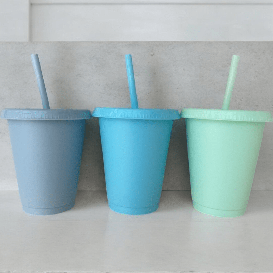 Blank Baby Cup 16oz 450ml With Lid & Straw - SeriouslyPersonal