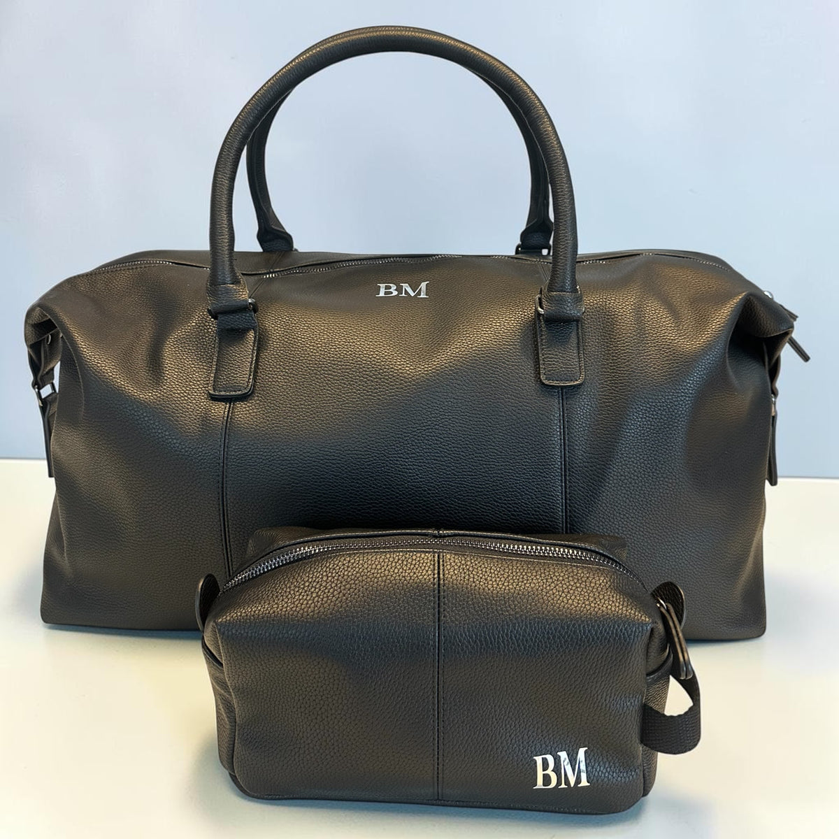 Personalised Men’s Leather Duffel Bag