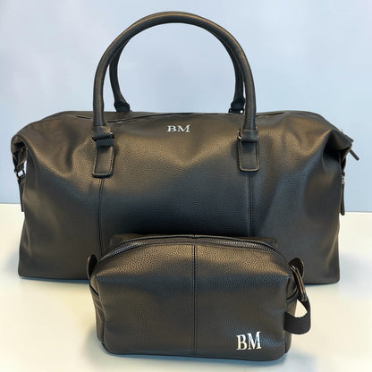Personalised Men’s Leather Duffel Bag