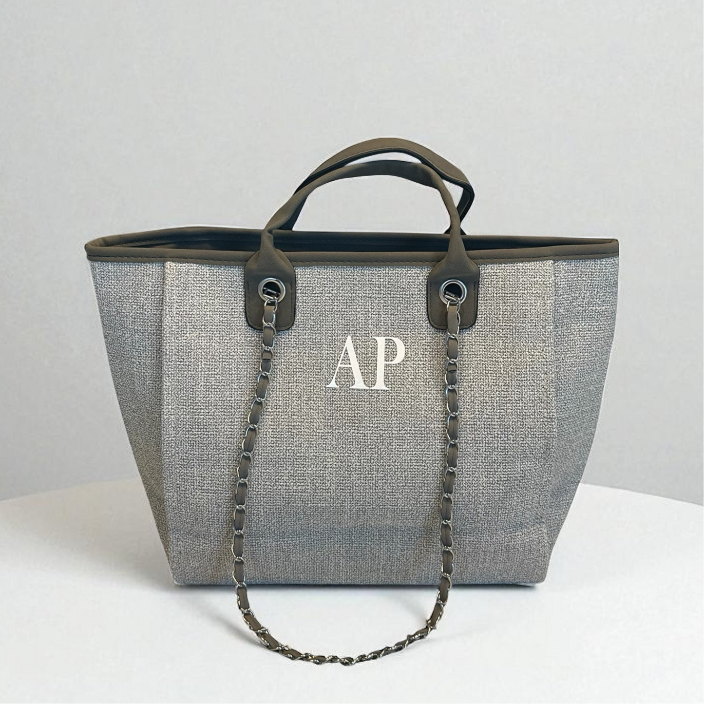 Personalised Medium Totebag Handbag With Initials