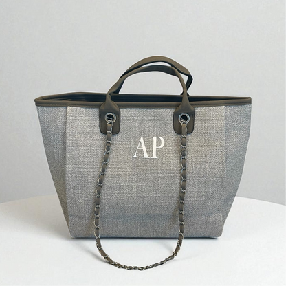 Personalised Medium Totebag Handbag With Initials