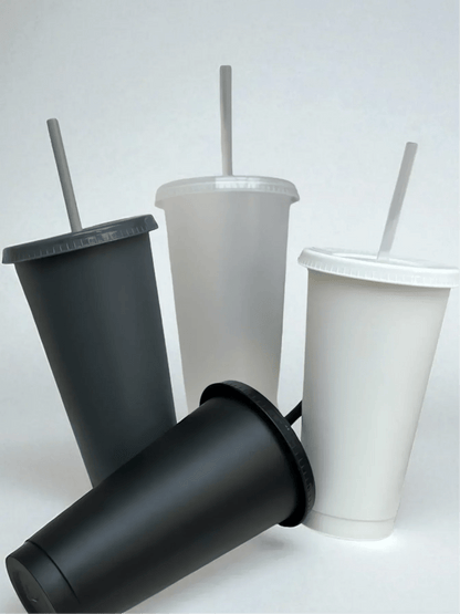 Personalised 24oz 710ml Cold Cup with Straw & Lid | Custom Tumbler - SeriouslyPersonal