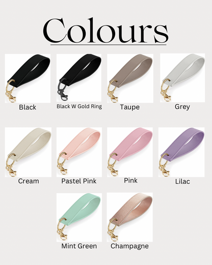 Personalised Wristlet Keyring With Initials