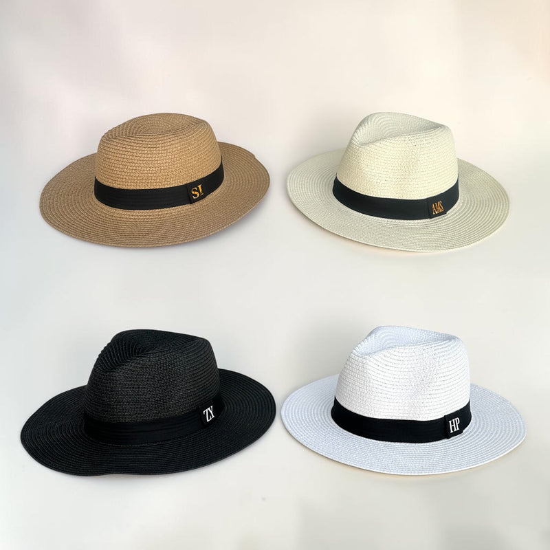Personalised Straw Fedora Sun Hat
