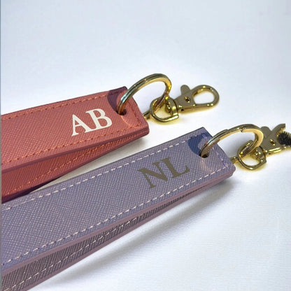 Personalised Wristlet Keyring With Custom Initials - SeriouslyPersonal