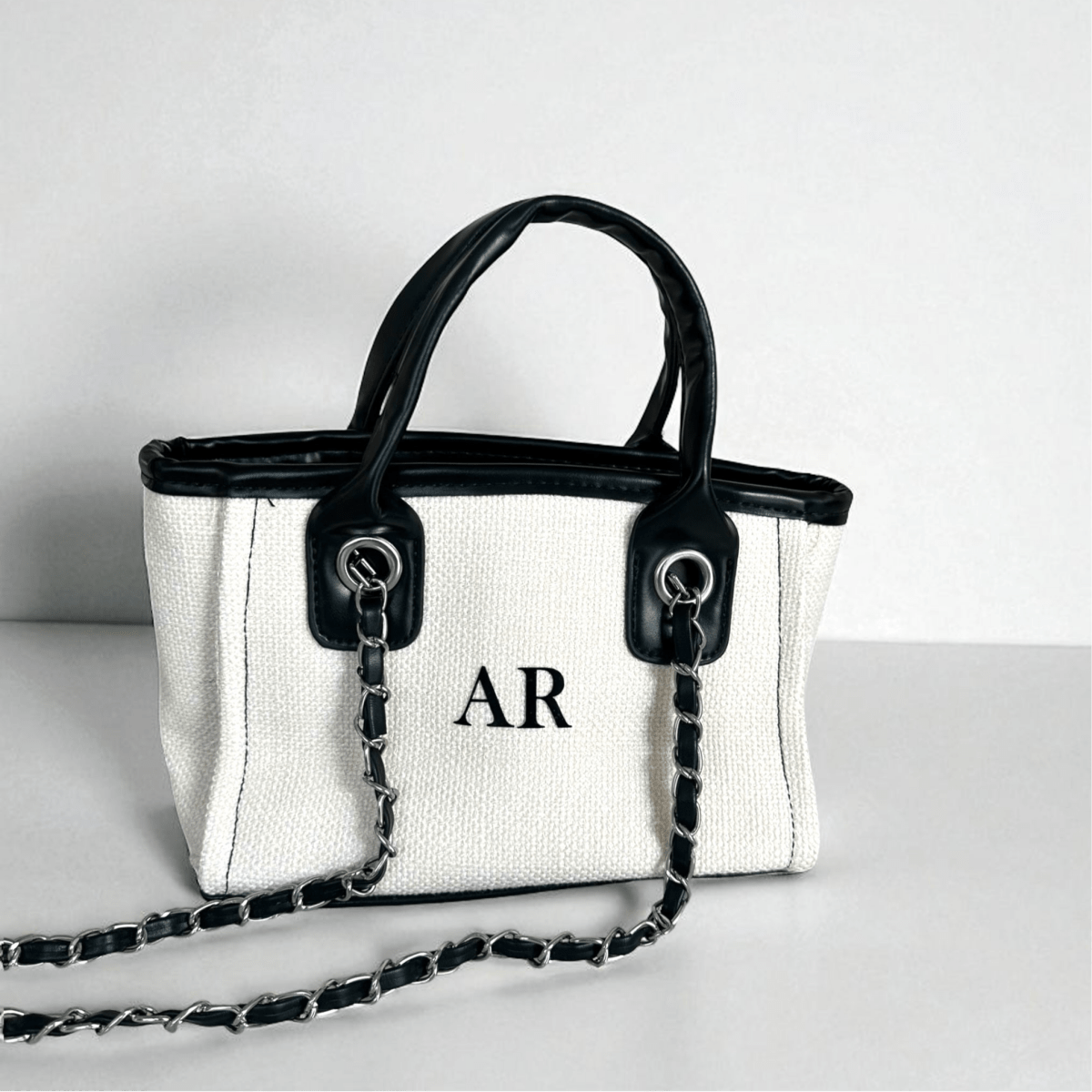 Personalised Mini Totebag Handbag With Initials - SeriouslyPersonal