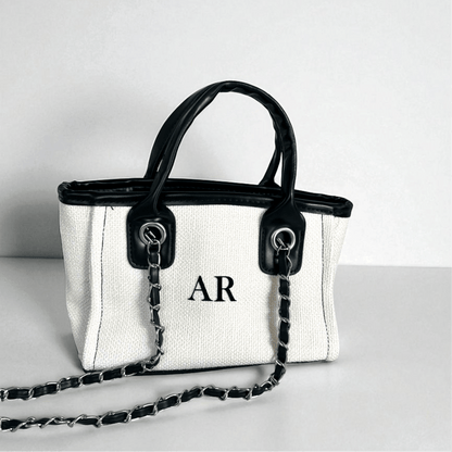 Personalised Mini Totebag Handbag With Initials - SeriouslyPersonal