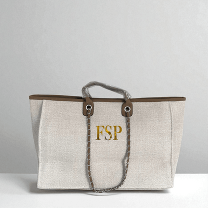 Personalised Large Totebag Handbag With Initials - SeriouslyPersonal
