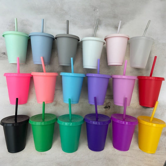 Baby Cup 16oz 450ml With Lid & Straw - SeriouslyPersonal