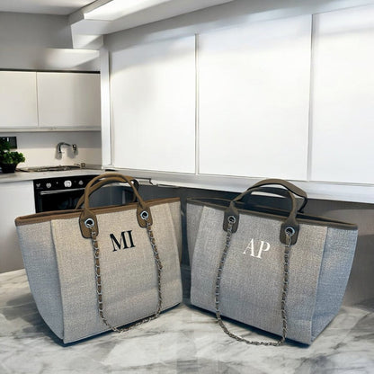 Personalised Totebag Handbag With Initials - SeriouslyPersonal