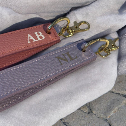 Personalised Wristlet Keyring With Custom Initials | - SeriouslyPersonal