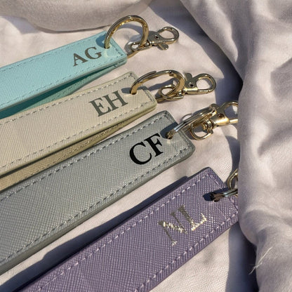 Personalised Wristlet Keyring With Custom Initials | - SeriouslyPersonal